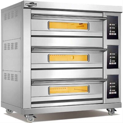 Good price Electric Bakery Commercial Oven Stainless Steel Three Layer 380V For Bread Shop online