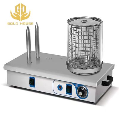 अच्छा दाम 600W सैंडविच हॉट डॉग मशीन 220V इलेक्ट्रिक 2 इन 1 बून वार्मर स्टीमर ऑनलाइन