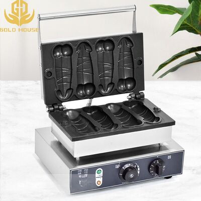 Prezzo buono 4 Pcs Commercial Waffle Machine Salsiccia Pane Making Portabile Snack Machine in linea