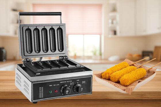 좋은 가격 6 PC 핫도그 스틱 와플 베이커 상업용 전기 자동 비 스틱 온라인