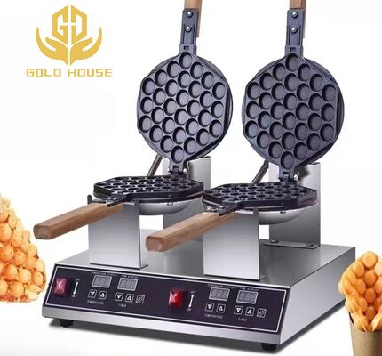 Harga bagus Perlengkapan Bar Makanan Ringan Restoran Digital 2 Piring 8 Potongan Waffle Baker on line