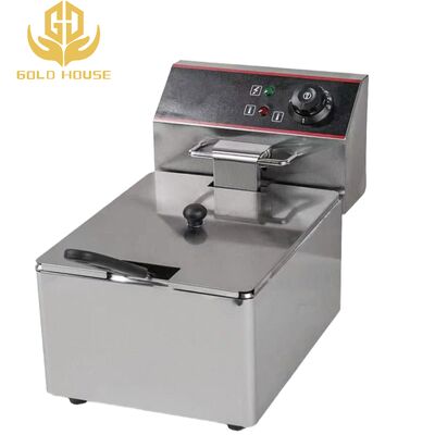 Good price Electric Single Pot Single Basket Deep Fryer Commercial 6 Liter For Frying Food online