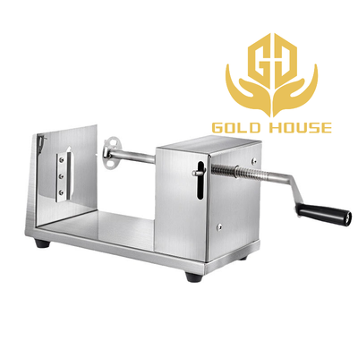 Commercial Food Processing Equipment Stainless Hand Crank Potato Tower Maker Spiral