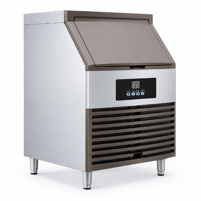 Good price 100KG/24H Commercial Automatic Ice Maker Machine Air Cooled Stainless Steel Ice Cube Making Machine for Shop Small Business Sale online