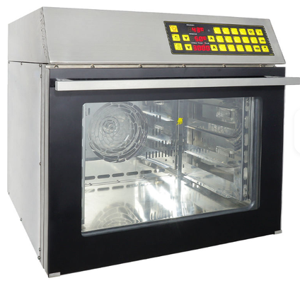 Prezzo buono Forno a convezione intelligente da 60L con controlli digitali, forno da banco a 4 teglie con spruzzo di vapore in linea